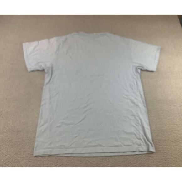 Vintage 90s Disney Store T Shirt Men M Blue Mickey Mouse Graphic Pocket Crewneck - Picture 2 of 10